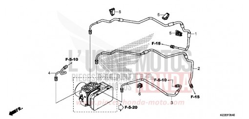 TUYAU DE FREIN CRF250RLAJ de 2018